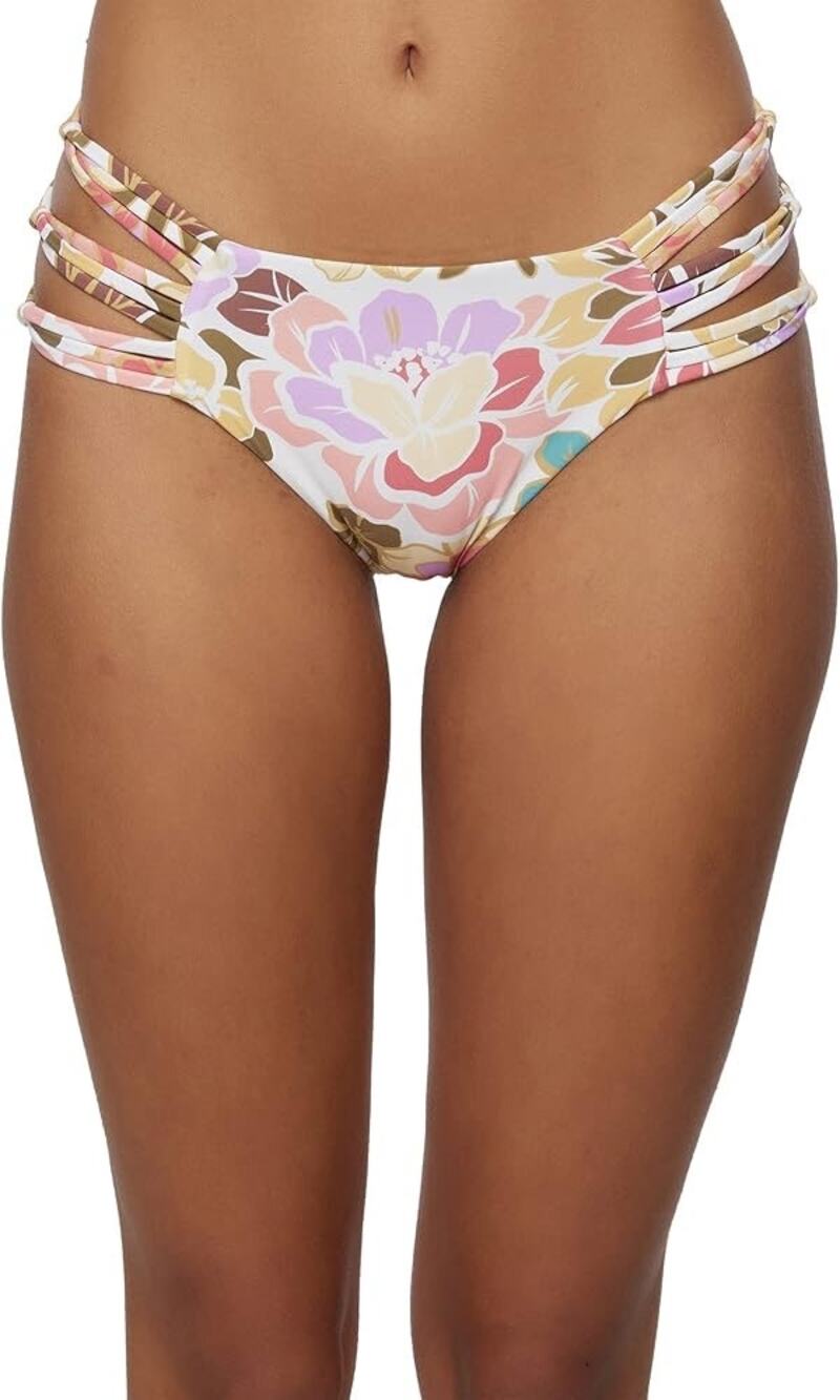 O’Neill Dalia Floral Cut Out Hipster Bikini Swimsuit Bottoms Size XL